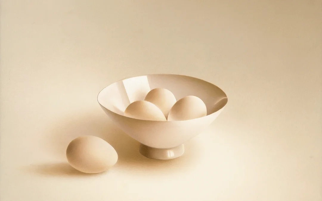 Schaaltje met eieren (Verkocht)