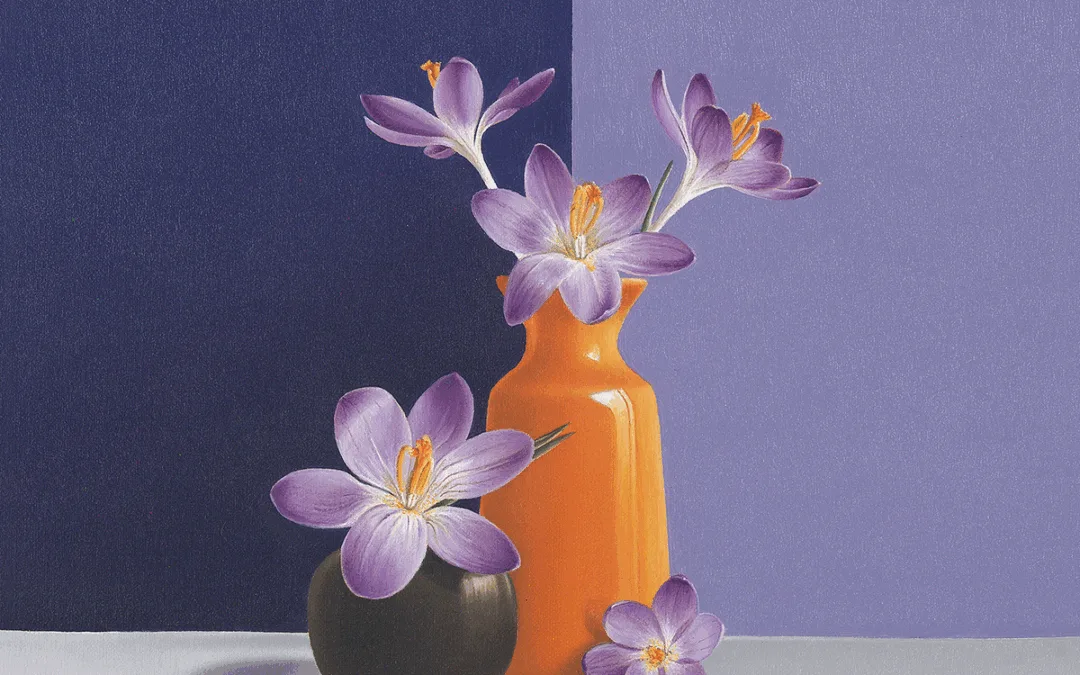 Lente in violet (verkocht)