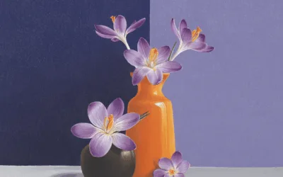 Lente in violet (verkocht)